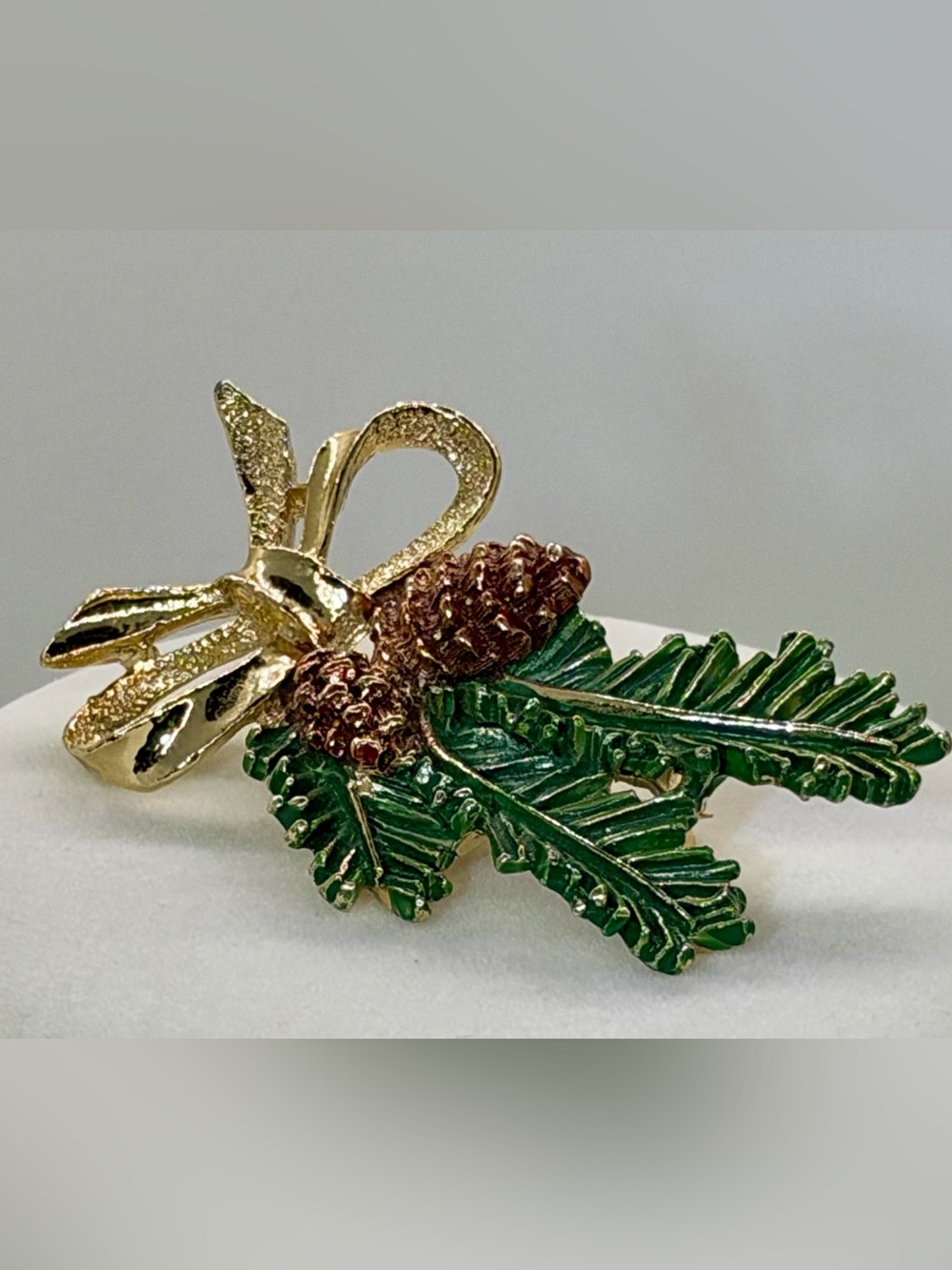 Gerry’s Pine Bough with Pine Cone Brooch